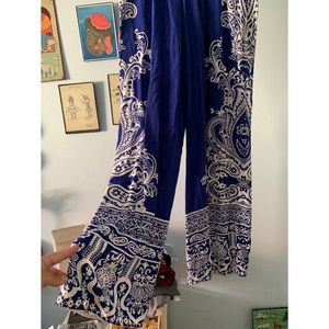 Printed stretch pants